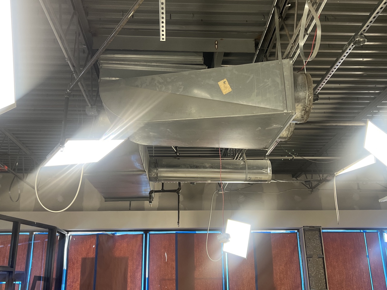 Commercial ductwork installation
